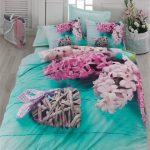 Set de cama Jacinto rosa 3D .