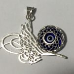 Colgante plata Tuğra y ojo