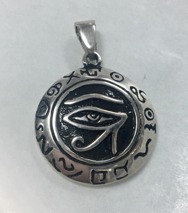 2 Colgantes de plata ojo Horus para signos sodíaco, parejas, amigos, hermanos.