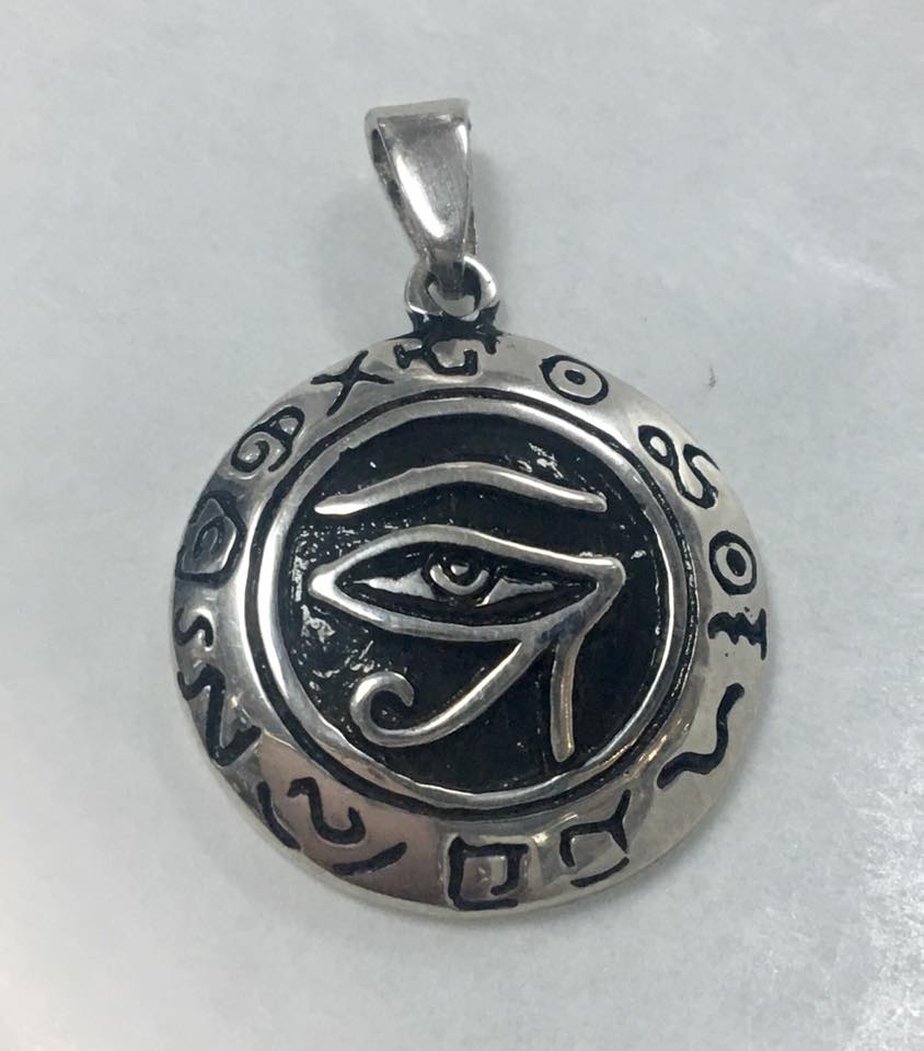 25353733_10155698002847605_2742032663637376098_n.jpg 2 Colgantes de plata ojo Horus para signos sodíaco, parejas, amigos, hermanos. - Imagen 1