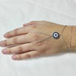 Pulsera anillo plata ojo turco de circones