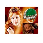 Anillo Sultana Hurrem plata piedra grande