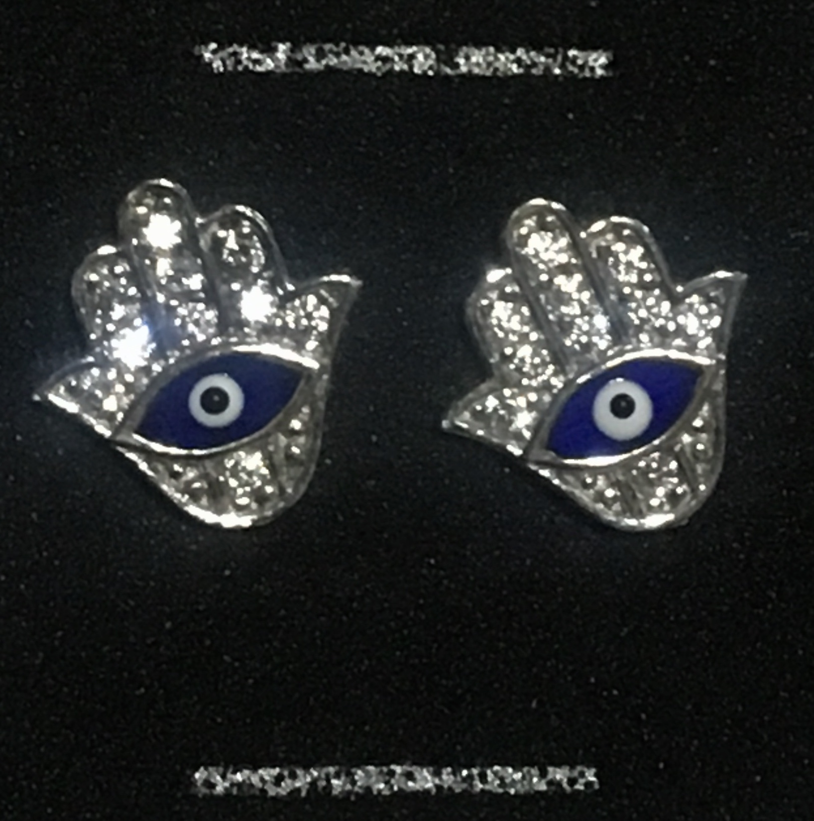 IMG_2901.jpg Aro pequeño mano Fátima o Hamsa ojo turco . - Imagen 1