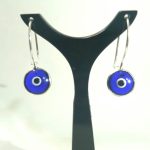 Aros clásicos ojo turco azul