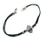 Pulsera Mano Fatima o Hamsa ojo turco.
