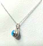 Collar plata ojo turco pequeño. - Imagen 4