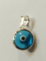 Aros clásicos ojo turco calipso + colgante. - Imagen 3