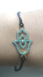 Mano Fatima o Hamsa  cristales celestes - Imagen 2