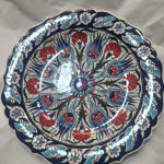 Plato ceramica turca pintado a mano.