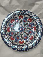 Plato ceramica turca pintado a mano.