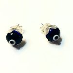 Aros pequeños ojo turco azul.
