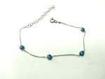 Pulsera delgada ojos turcos calipso. - Imagen 2