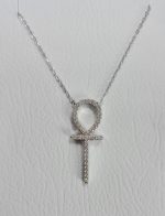 Collar plata cruz Ankh .