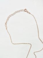Collar plata baño rosa sol cristal austríaco - Imagen 2