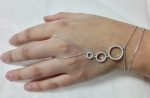 Pulsera anillo plata circones círculos
