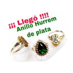Anillo Sultana Hurrem plata piedra grande - Imagen 2